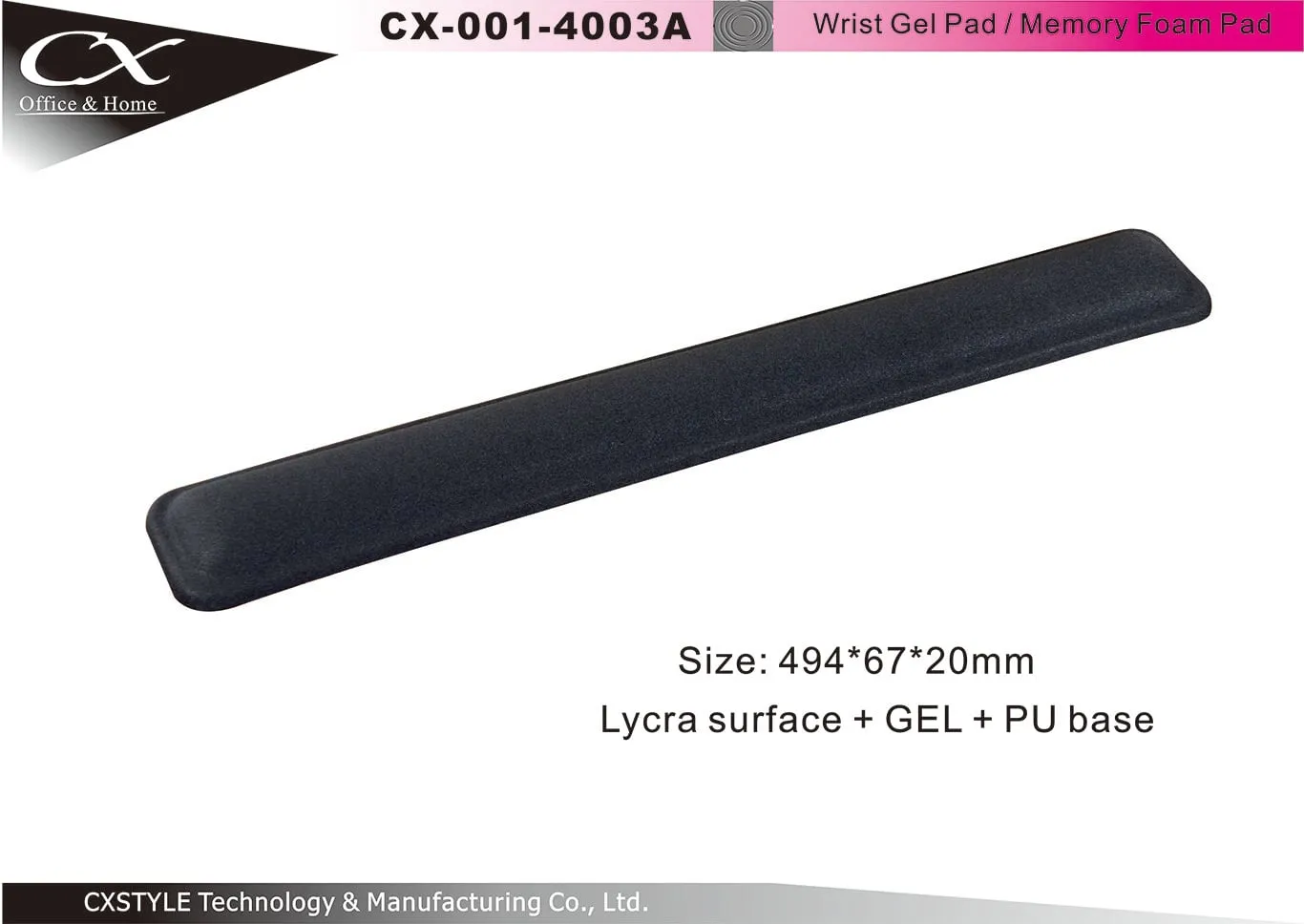 Lycra Gel Wrist Pad – CX-4003A