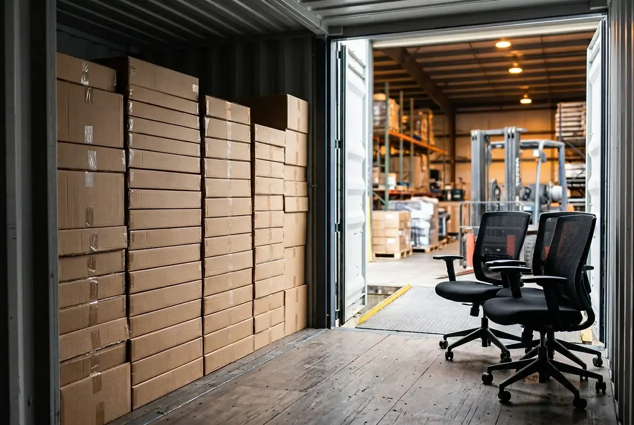 KD vs Assembled Office Chairs: Container Loading & Freight Cost